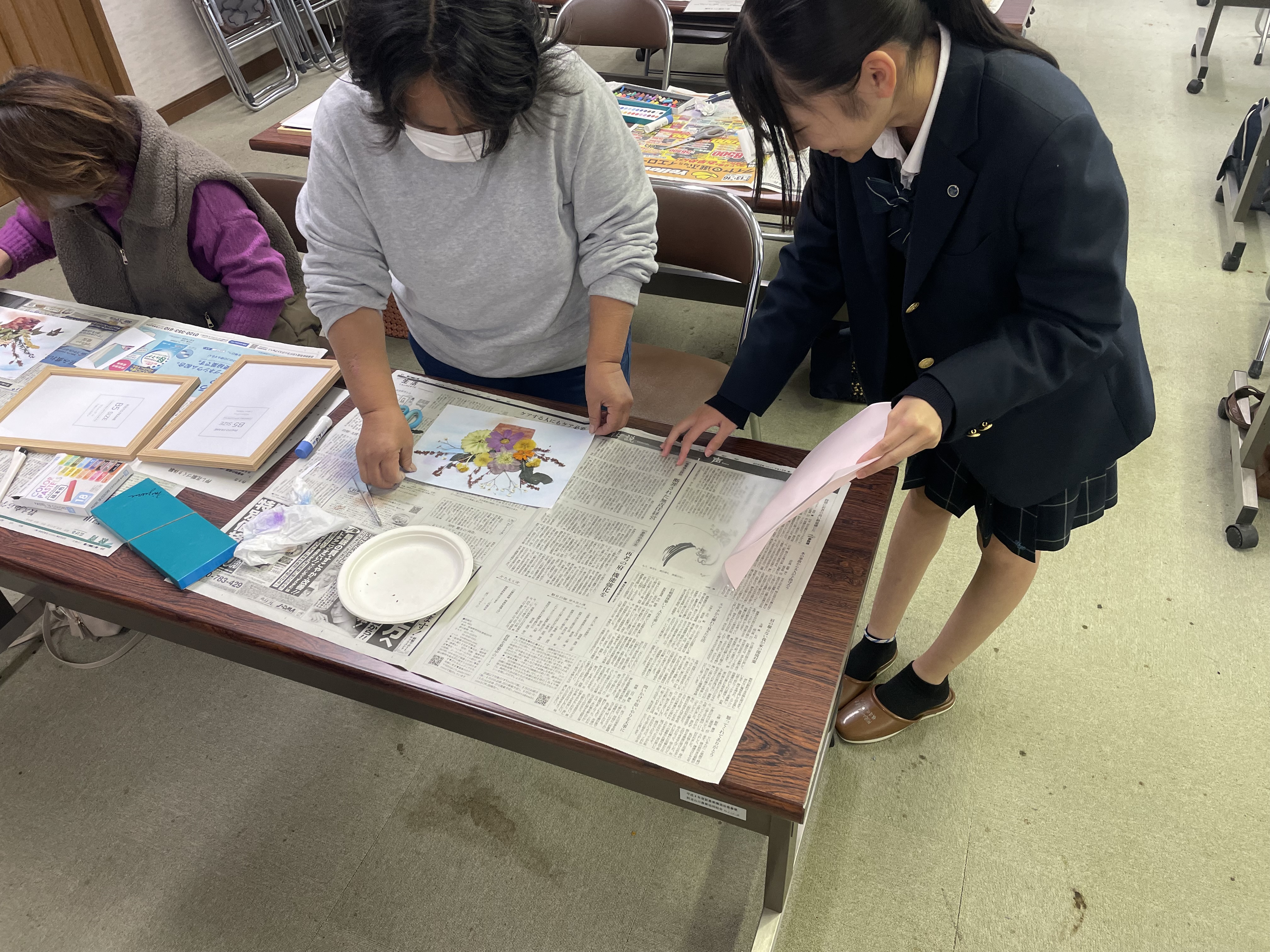 押し花講習　山川2